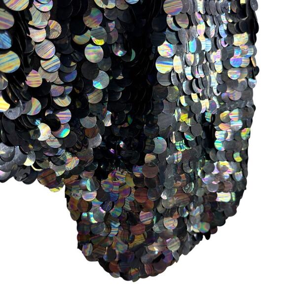 Liz Claiborne Vintage 80s Lambswool Angora Sweater Allover Sequin Dolman sz S - Picture 2 of 16